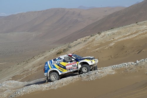 Goed teamwork 2Dakar, Van der Kolk en Van der Ende kille nacht in duinen